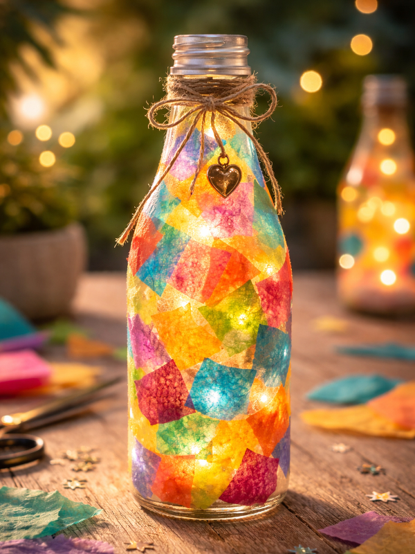 Flaschenlicht Design