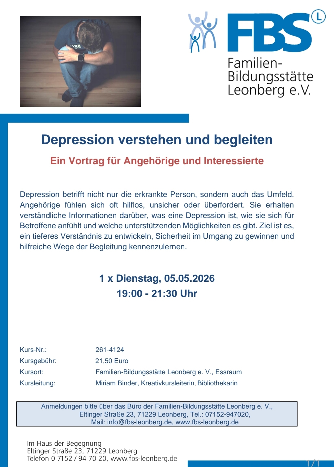 Depression verstehen und begleiten